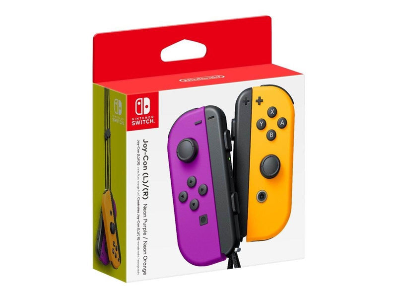 Nintendo Joy-Con (Pair) Neon Purple/ Neon Orange - Wireless Controller - Nintendo Switch