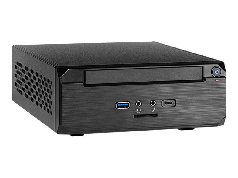 Inter-Tech MW-02 II - Gehäuse - Desktop slimline - Schwarz