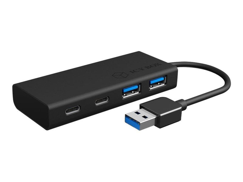 RaidSonic ICY BOX USB-Hubs - 4 - Schwarz