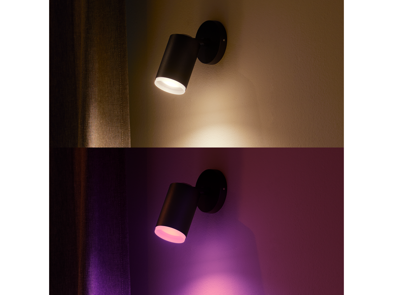 Philips Hue Fugato 1er Spot - schwarz