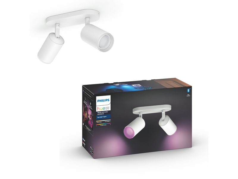 Philips Hue Fugato 2-er Spots 5.7W - weiß