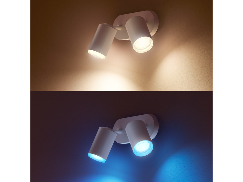 Philips Hue Fugato 2-er Spots 5.7W - weiß