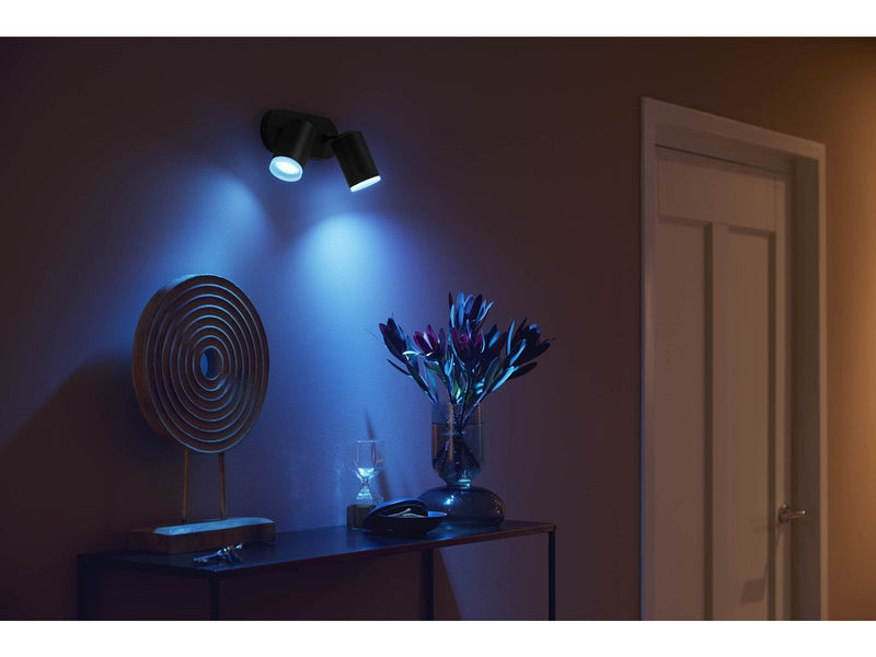 Philips Hue Fugato 2-er Spots 5.7W - schwarz