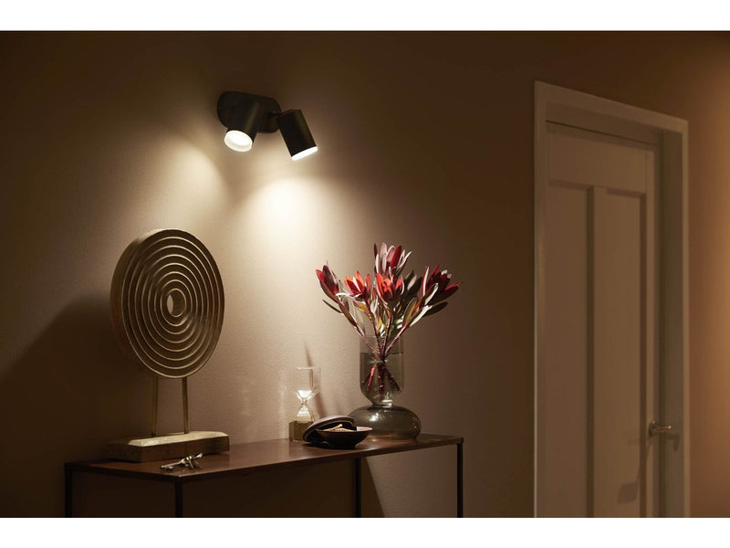 Philips Hue Fugato 2-er Spots 5.7W - schwarz