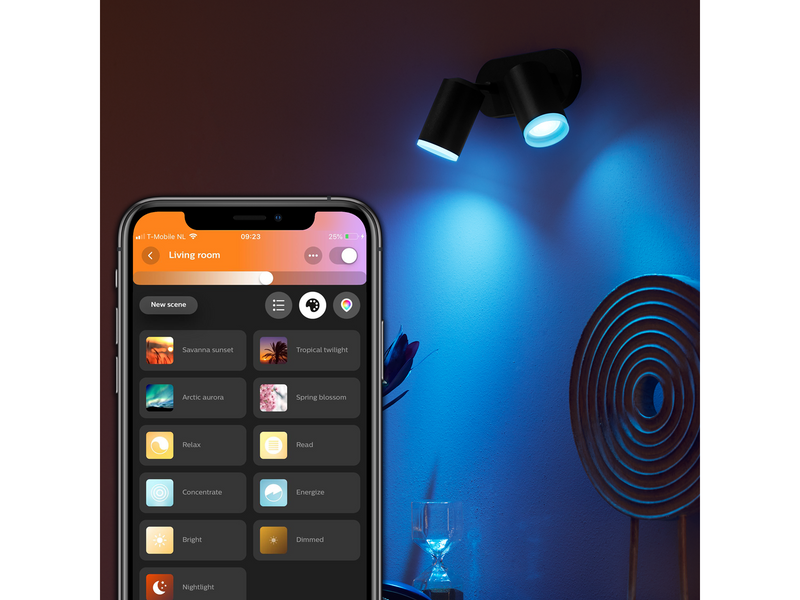 Philips Hue Fugato 2-er Spots 5.7W - schwarz