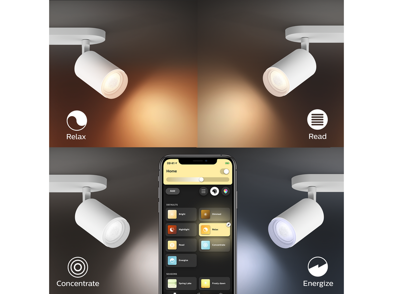 Philips Hue Fugato 3-er Spots 5.7W - weiß