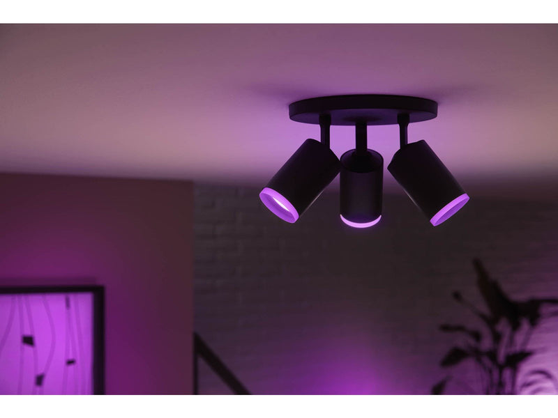 Philips Hue Fugato 3-er Spots 5.7W - schwarz