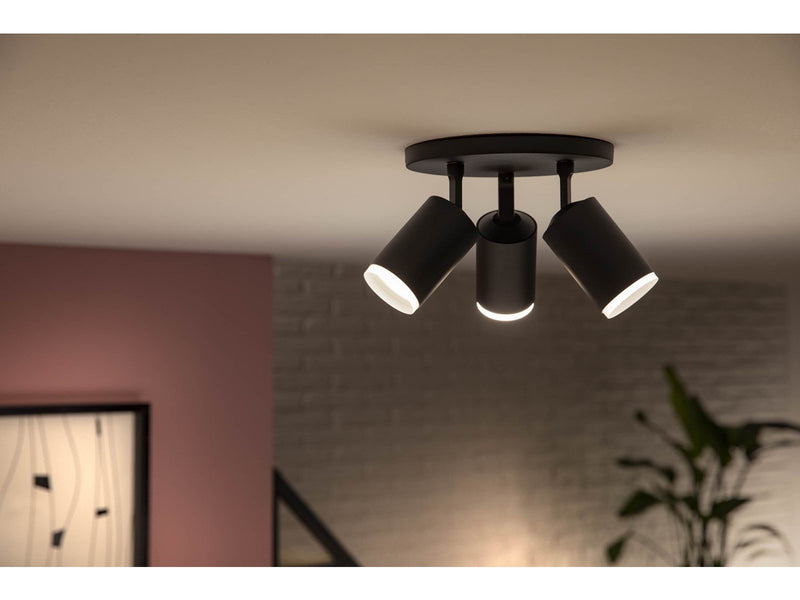 Philips Hue Fugato 3-er Spots 5.7W - schwarz