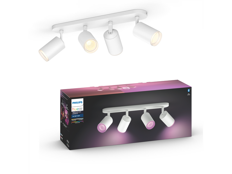 Philips Hue Fugato 4-er Spots 5.7W - weiß