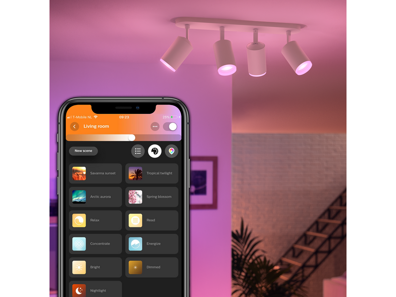 Philips Hue Fugato 4-er Spots 5.7W - weiß