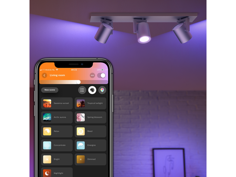 Philips Hue Argenta 3er Spot - Alu