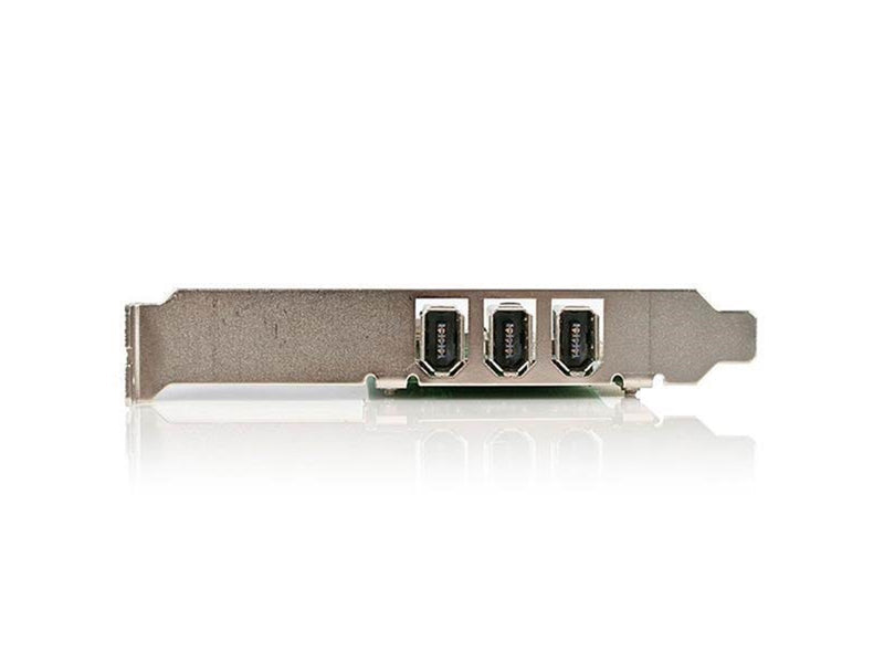 StarTech.com 4 Port PCI 1394a FireWire Adapter Card - 3 External 1 Internal - FireWire Adapter