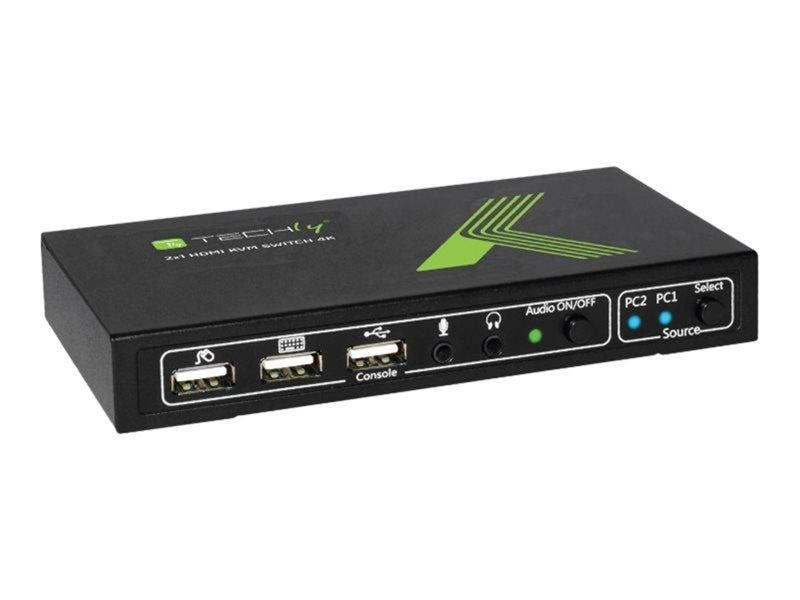 IC INTRACOM techly 2x1 USB HDMI KVM Switch 4Kx2K