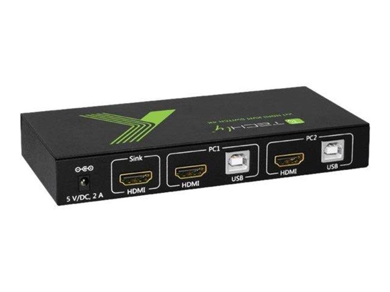IC INTRACOM techly 2x1 USB HDMI KVM Switch 4Kx2K