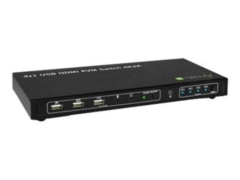 IC INTRACOM techly 4x1 USB HDMI KVM Switch 4Kx2K