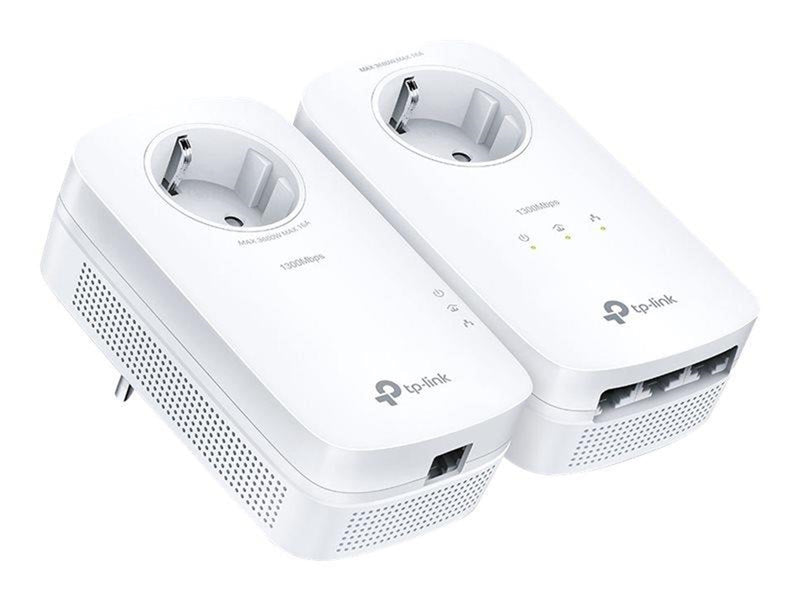 TP-Link TL-PA8033P KIT AV1300 3-Port Gigabit Passthrough Powerline Starter Kit