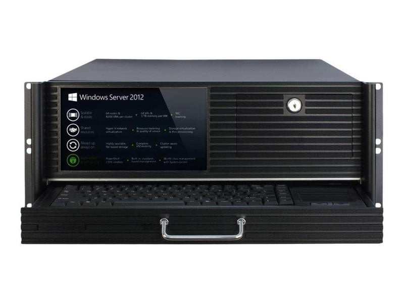 Inter-Tech 4452-TFT - Gehäuse - Server (Rack) - Schwarz
