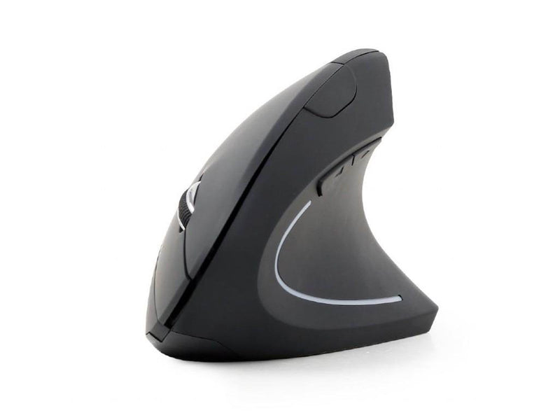 Gembird Ergonomic 6-button wireless optical mouse - Vertical mouse (Schwarz)