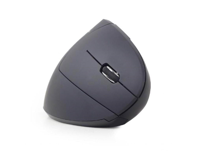 Gembird Ergonomic 6-button wireless optical mouse - Vertical mouse (Schwarz)