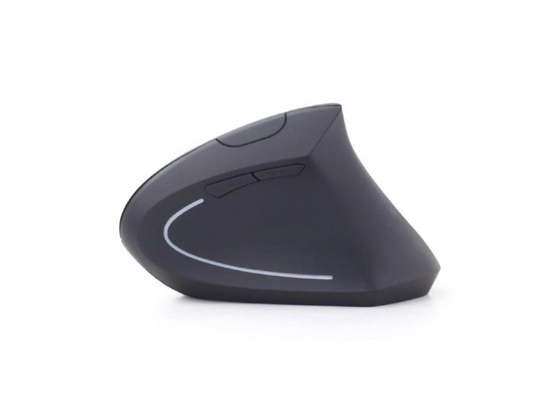Gembird Ergonomic 6-button wireless optical mouse - Vertical mouse (Schwarz)