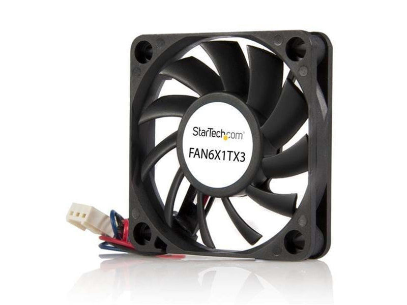 StarTech.com 60x10mm Ersatz Ball Bearing Computer Case Fan w/ TX3 Connector - Gehäuselüfter - 60mm - Schwarz