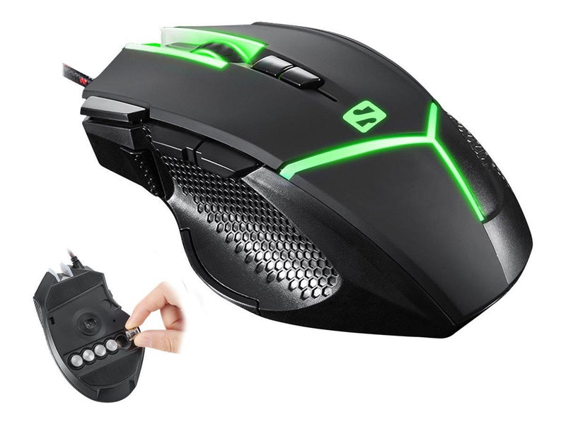 Sandberg Destroyer FlexWeight Mouse - Maus (Schwarz)
