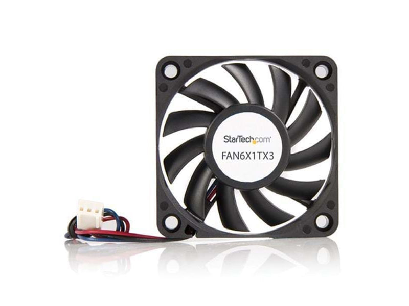 StarTech.com 60x10mm Ersatz Ball Bearing Computer Case Fan w/ TX3 Connector - Gehäuselüfter - 60mm - Schwarz