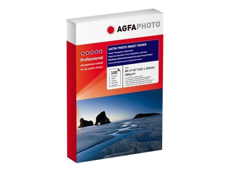 Agfa Photo - photo paper - 100 sheet(s) - 102 x 152 mm - 260 g/m²