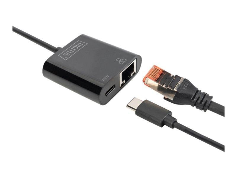 DIGITUS USB Type-C Gigabit Ethernet (with 60W PD)