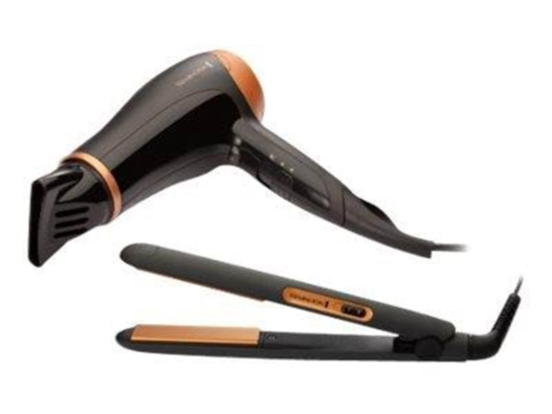 REMINGTON Haartrockner / Föhne D3012GP Haircare Gift Set - hairdryer - with straightener - 2000 W