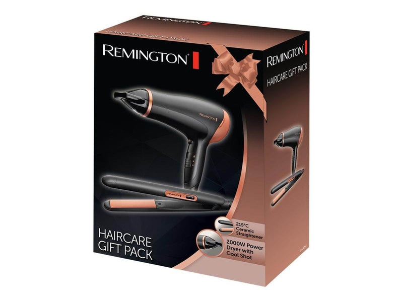 REMINGTON Haartrockner / Föhne D3012GP Haircare Gift Set - hairdryer - with straightener - 2000 W