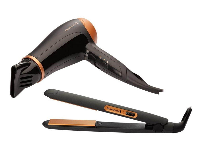 REMINGTON Haartrockner / Föhne D3012GP Haircare Gift Set - hairdryer - with straightener - 2000 W