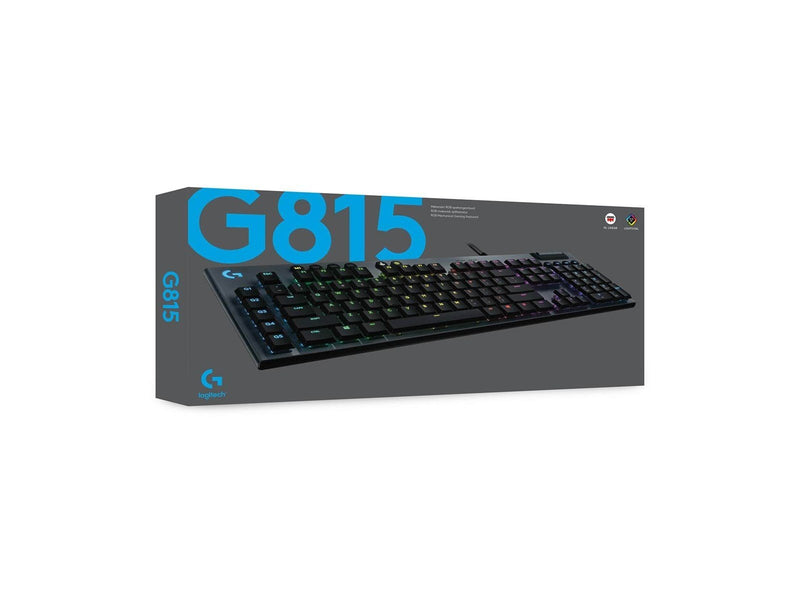 Logitech G815 LIGHTSYNC RGB GL Clicky - US - Gaming Tastaturen - Englisch - US - Schwarz