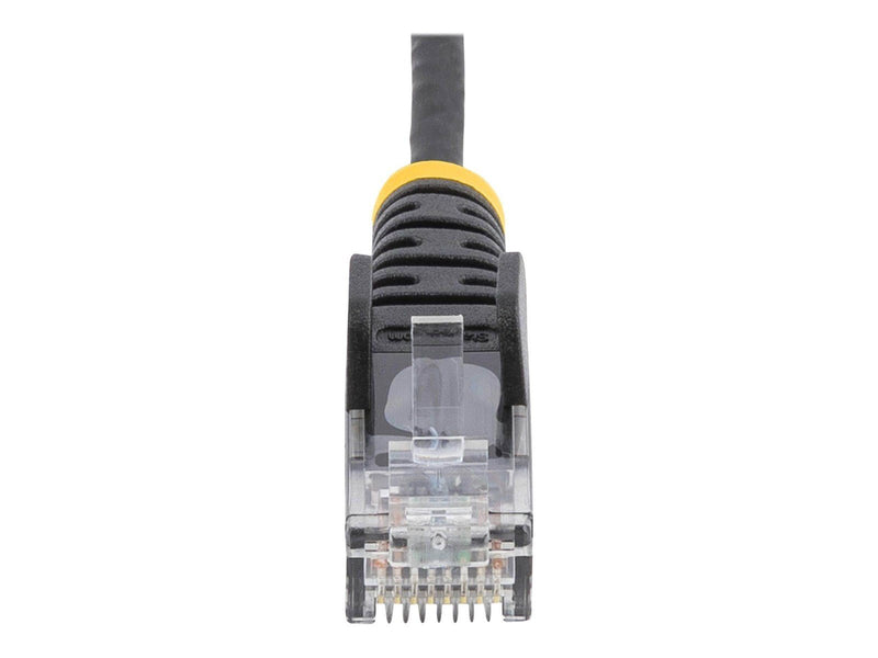 StarTech.com 0.5m CAT6 Cable - Black Slim CAT6 Patch Cord - Snagless - LSZH - patch cable - 50 cm - black - Schwarz - 0.5 meter