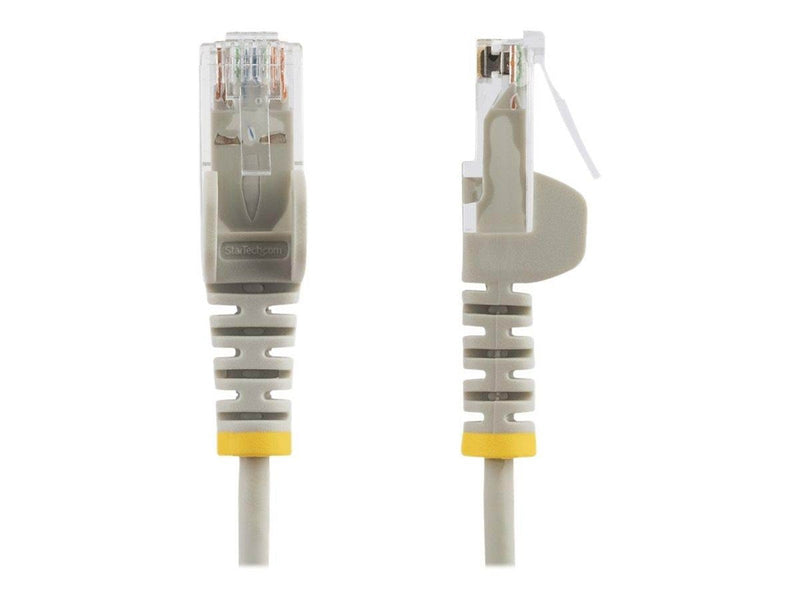 StarTech.com 0.5m CAT6 Cable - Grey Slim CAT6 Patch Cable - Snagless - LSZH - patch cable - 50 cm - grey - Grau - 0.5 meter