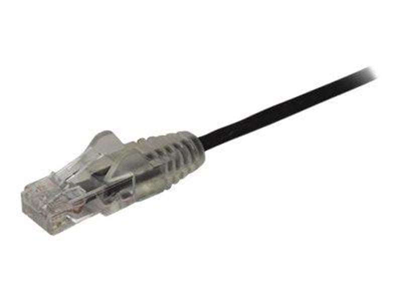 StarTech.com 2m CAT6 Cable - Black Slim CAT6 Patch Cord - Snagless - LSZH - patch cable - 2 m - black - Schwarz - 2 meter