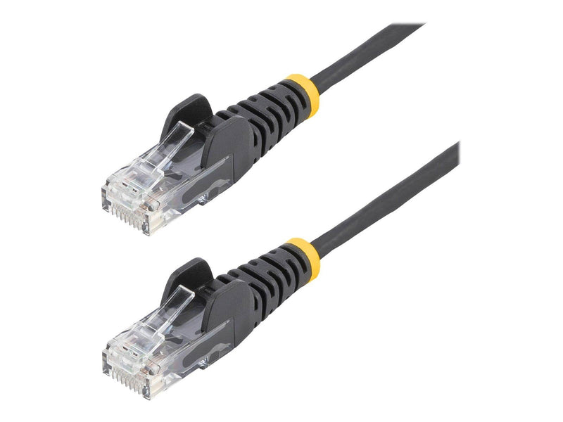 StarTech.com 2m CAT6 Cable - Black Slim CAT6 Patch Cord - Snagless - LSZH - patch cable - 2 m - black - Schwarz - 2 meter