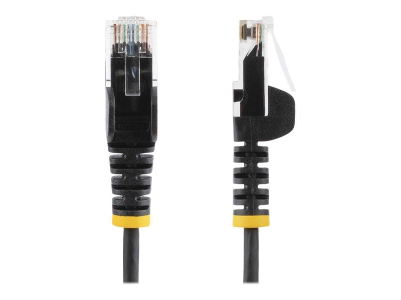 StarTech.com 2m CAT6 Cable - Black Slim CAT6 Patch Cord - Snagless - LSZH - patch cable - 2 m - black - Schwarz - 2 meter