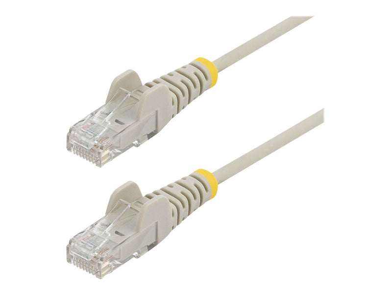StarTech.com 2m CAT6 Cable - Grey Slim CAT6 Patch Cord - Snagless - LSZH - patch cable - 2 m - grey - Grau - 2 meter