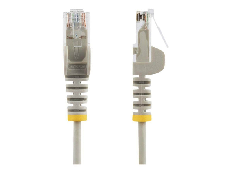 StarTech.com 2m CAT6 Cable - Grey Slim CAT6 Patch Cord - Snagless - LSZH - patch cable - 2 m - grey - Grau - 2 meter