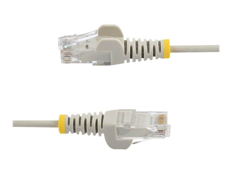 StarTech.com 2m CAT6 Cable - Grey Slim CAT6 Patch Cord - Snagless - LSZH - patch cable - 2 m - grey - Grau - 2 meter
