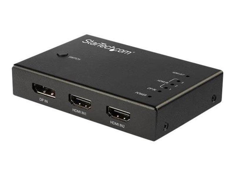 StarTech.com 4 Port HDMI Video Switch - 3x HDMI & 1x DisplayPort - 4K 60Hz - video/audio switch - 4 ports