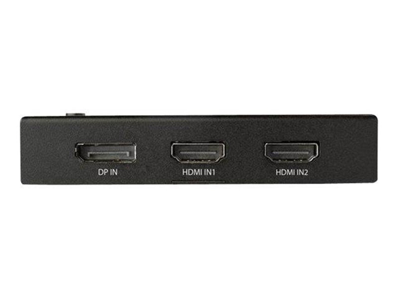 StarTech.com 4 Port HDMI Video Switch - 3x HDMI & 1x DisplayPort - 4K 60Hz - video/audio switch - 4 ports