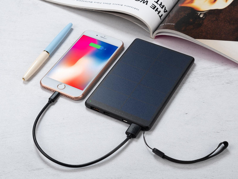 Sandberg Urban Solar Powerbank 10000 Powerbank (Akku) - schwarz - 10000 mAh