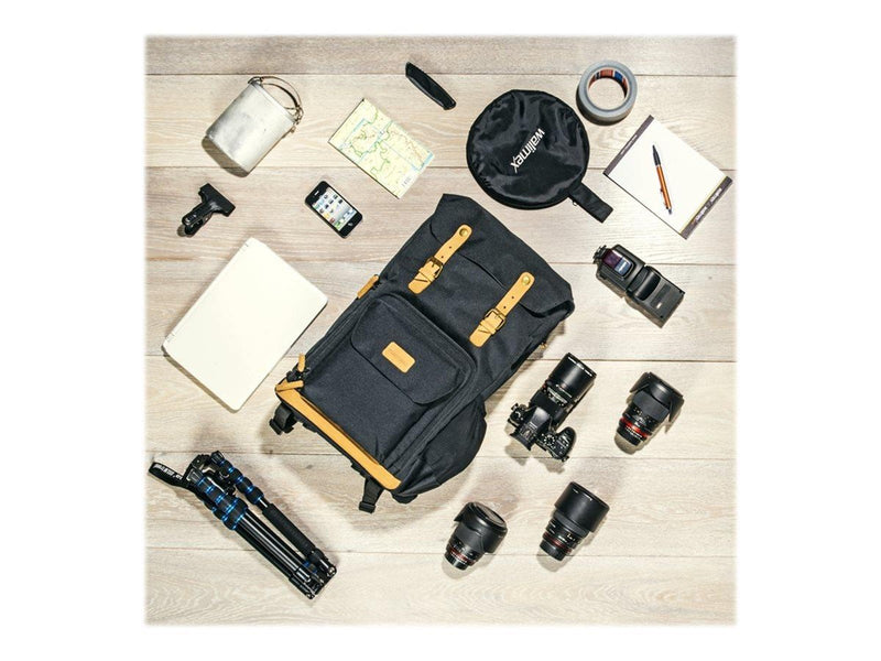 mantona Luis Photo Backpack Black Retro