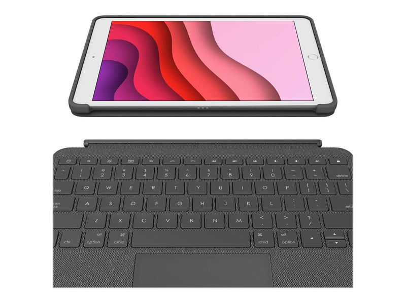 Logitech Combo Touch for iPad 10.2" 7/8/9th Gen - CH - Tastatur & Folio-Set - Schweiz - Grau