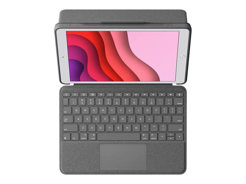 Logitech Combo Touch for iPad 10.2" 7/8/9th Gen - CH - Tastatur & Folio-Set - Schweiz - Grau