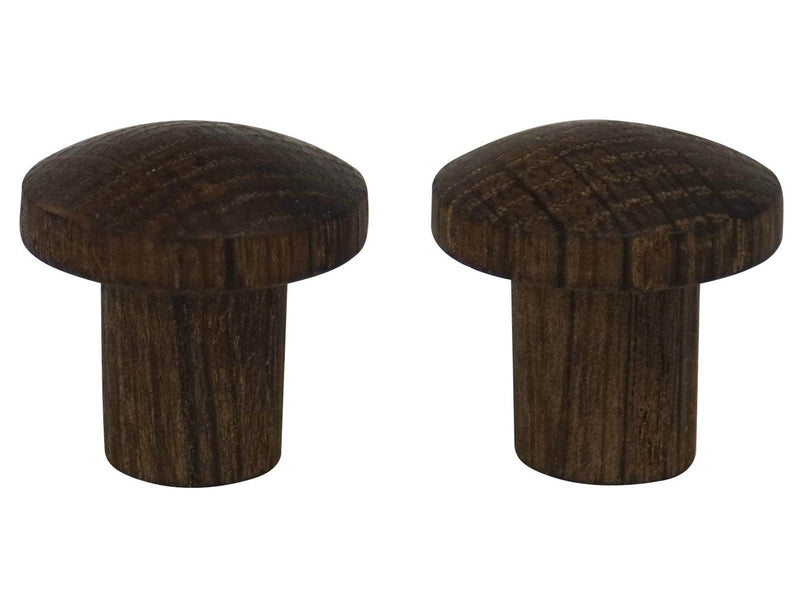 Homeit Wooden knob Ø25 mm – smoked oak – 2 pcs.