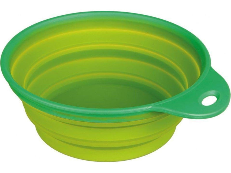 Trixie Silicone travel bowl 1 L 18 cm. green