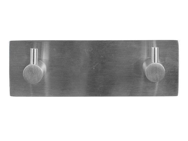 Homeit Coat rack stud with 2 pegs - stainless steel